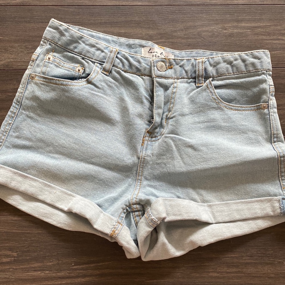 Denim shorts
